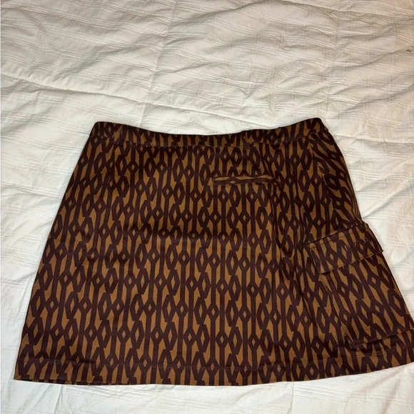 ADIDAS X IVY PARK Geometric Brown Skirt - Picture 2 of 3
